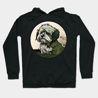 Havanese Camouflage Motif Hoodie